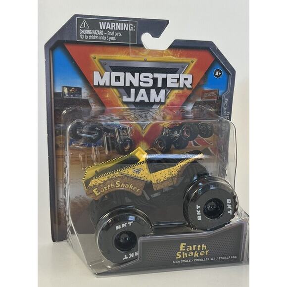 Monster Jam Trucks Earth Shaker Series 36 1:64 Scale True Metal - Picture 1 of 2